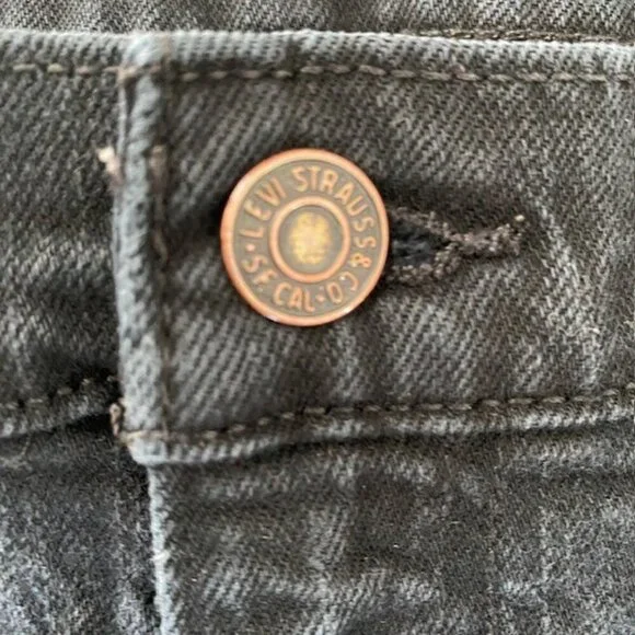 LEVI STRAUSS 511 Straight Leg Faded Black Denim Jeans 33 x 32 - Picture 7 of 14